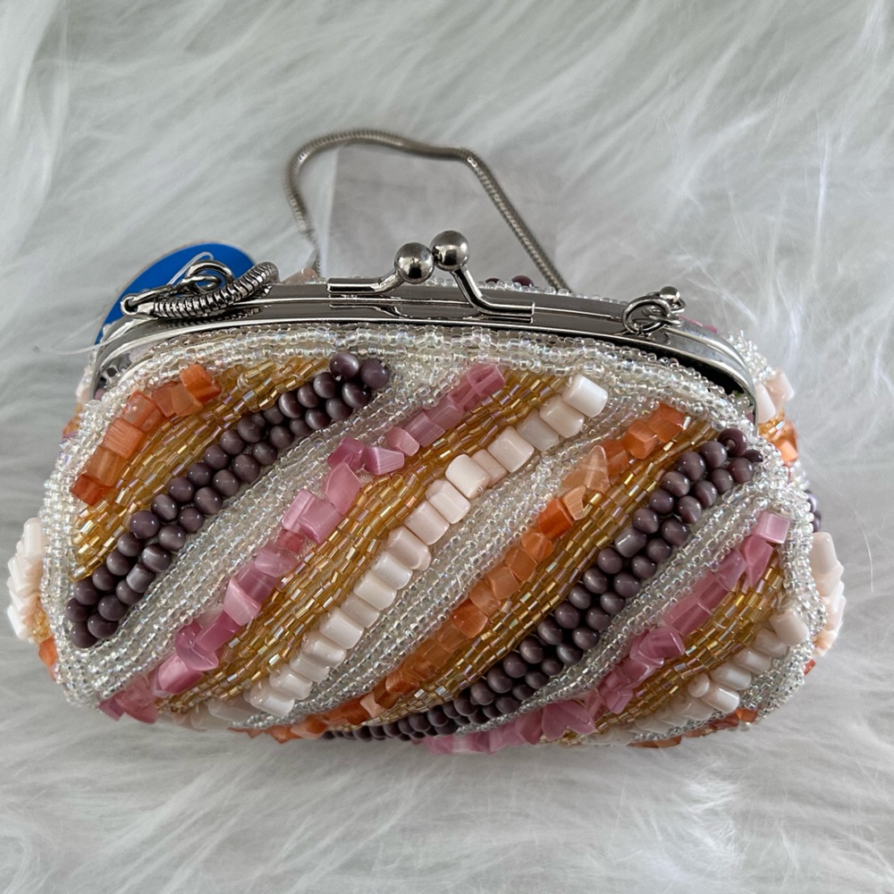 Beaded Multicolor Clutch